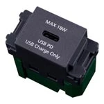 WN14841MH SO-STYLE 埋込充電用USBコンセント2ポート 最大60W USB-C 金属枠付 マットグレー