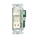 WN4065 埋込熱線センサ付ナイトライト(LED:電球色)(明るさセンサ・コンセント付)