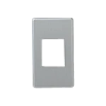 WN65219 [フルコート加工]新金属角型埋込コンセントプレート[2型]