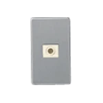 WN65819 [フルコート加工]新金属電話線プレート[2型](取付枠付)