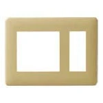 WN8403Y 2連接穴＋3コ用モダンプレート(ダークベージュ)