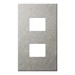 WNS9602S SO-STYLEエクストラメタルプレート(2コ用)(バイブレーション仕上げ)(シルバー)