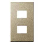 WNS9602Y SO-STYLEエクストラメタルプレート(2コ用)(バイブレーション仕上げ)(ゴールド)