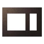 WNS9653A SO-STYLEエクストラメタルプレート(2連接穴+3コ用)(バイブレーション仕上げ)(ブラウン)