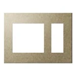 WNS9653Y SO-STYLEエクストラメタルプレート(2連接穴+3コ用)(バイブレーション仕上げ)(ゴールド)