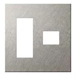 WNS9674S SO-STYLEエクストラメタルプレート(3＋1コ用)(バイブレーション仕上げ)(シルバー)