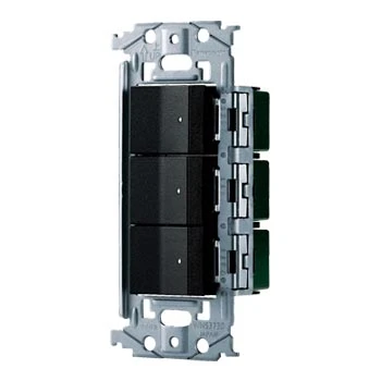 WNSS51555B SO-STYLE埋込スイッチセット(ほたるスイッチC×3)(マットブラック)