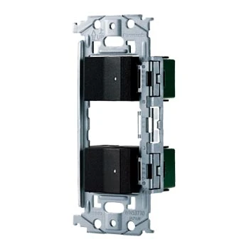 WNSS51595B SO-STYLE埋込スイッチセット(ほたるスイッチC×2)(マットブラック)
