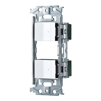 WNSS51595W SO-STYLE埋込スイッチセット(ほたるスイッチC×2)(マットホワイト)