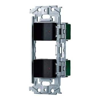 WNSS51898B SO-STYLE埋込スイッチセット(パイロットスイッチC0.5A×2)(マットブラック)