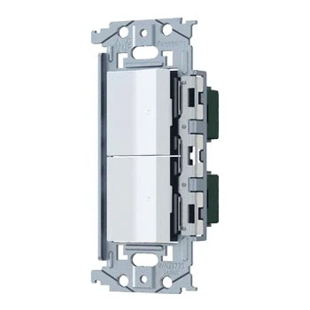 WNSS53696W SO-STYLE埋込ロングハンドルスイッチセット(ほたるスイッチE×2)(マットホワイト)