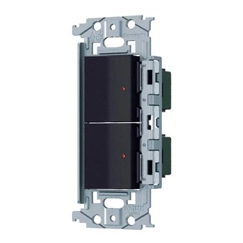 WNSS53898B SO-STYLE埋込ロングハンドルスイッチセット(パイロットスイッチC0.5A×2)(マットブラック)