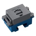 WNT15629H 埋込テレホンモジュラジャック(6極2心)(フル端子)(グレー)