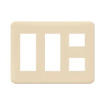 WTF7708F コスモシリーズワイド21簡易耐火コンセントプレート(8コ用)(ベージュ)