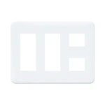 WTF7708W コスモシリーズワイド21簡易耐火コンセントプレート(8コ用)(ホワイト)