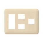 WTF7786F コスモシリーズワイド21簡易耐火コンセントプレート(3コ＋2コ＋1コ用)(ベージュ)