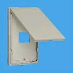 WTF7901 コスモシリーズワイド21防滴プレート(コンセント1コ用)(取付枠付)