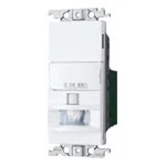WTK1511W コスモシリーズワイド21[壁取付]熱線センサ付自動スイッチ(2線式・片切)(LED専用))(検知後連続動作時間約10秒-30分可変形)(明るさセンサ・手動スイッチ付)(ホワイト)