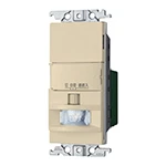 WTK1811FK コスモシリーズワイド21[壁取付]熱線センサ付自動スイッチ（2線式・3路配線対応形）（LED専用）（検知後連続動作時間約10秒～30分可変形）（明るさセンサ・手動スイッチ付）（ベージュ）