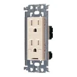 WTL11523F アドバンス 埋込扉付アースターミナル付接地ダブルコンセント(金属枠付)(ベージュ)