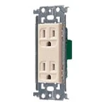 WTL13123F アドバンスシリーズ 埋込接地ダブルコンセント(金属枠付)(ベージュ)