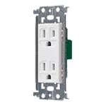 WTL13123W アドバンスシリーズ 埋込接地ダブルコンセント(金属枠付)(セラミックホワイト)