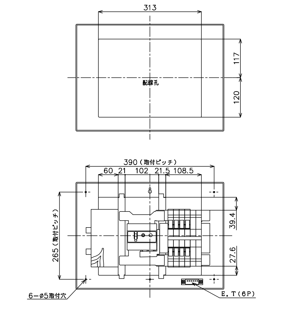 パナソニック コスモパネルコンパクト21 標準タイプ リミッタースペース付 75A14 BQR37142 - 1