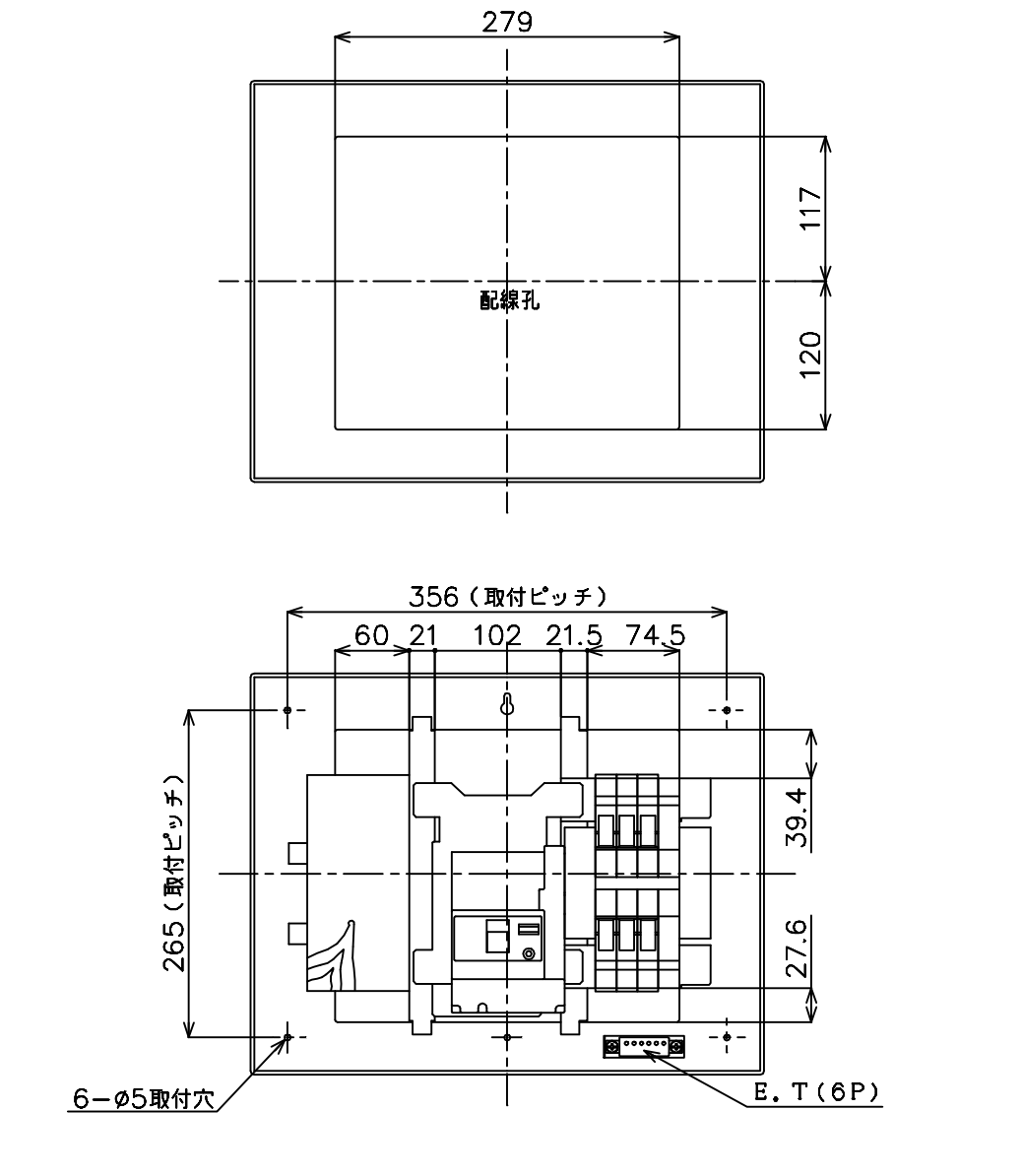 パナソニック コスモパネルコンパクト21 標準タイプ リミッタースペースなし 50A12 BQR85122 - 1