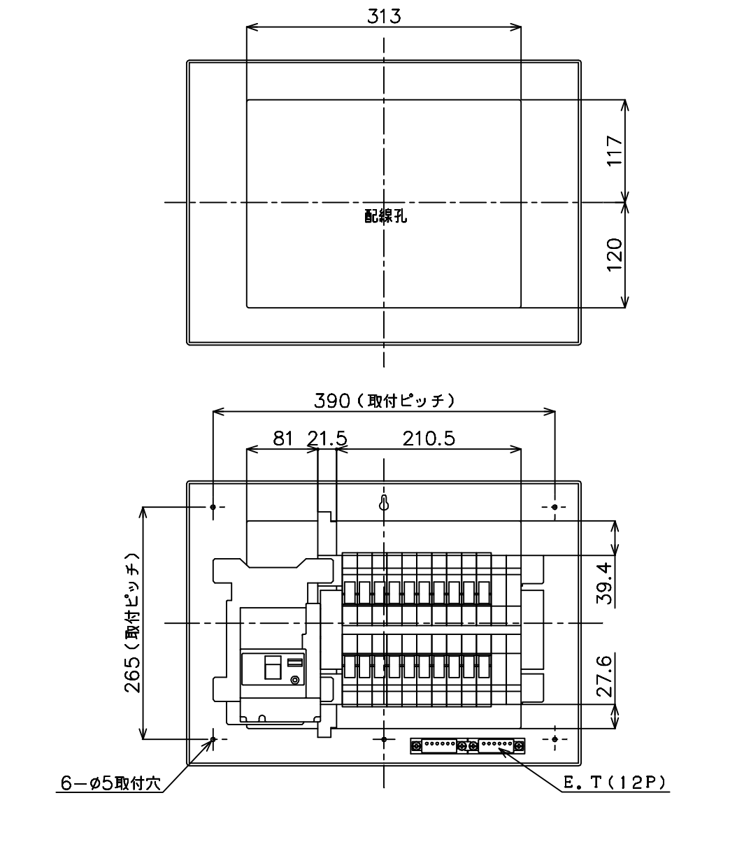在庫 パナソニック Panasonic BQR86142 コスモC露出 L無60A14＋2　住宅分電盤 コスモパネルコンパクト21 標準タイプ リミッ - 5