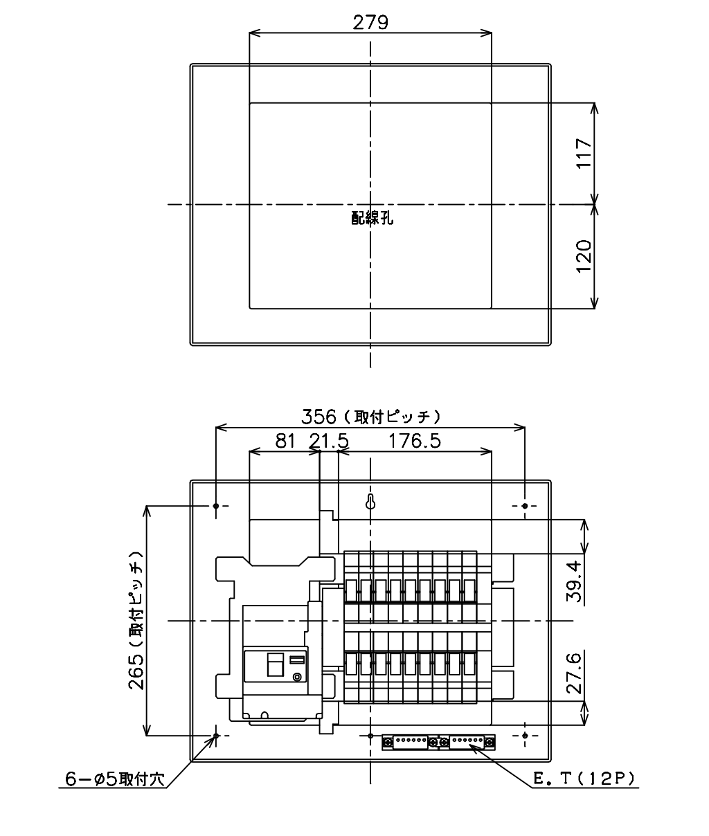 単品販売／受注生産 Panasonic BQW84182：住宅用分電盤(露出・半埋込
