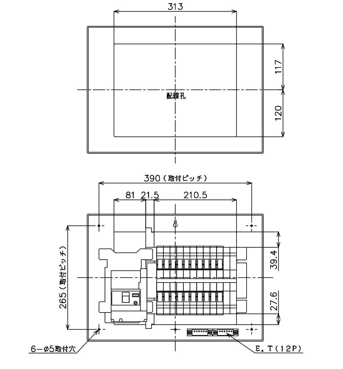 パナソニック スッキリパネル21 標準タイプ リミッタースペース付 50A24 BQW3524 - 2